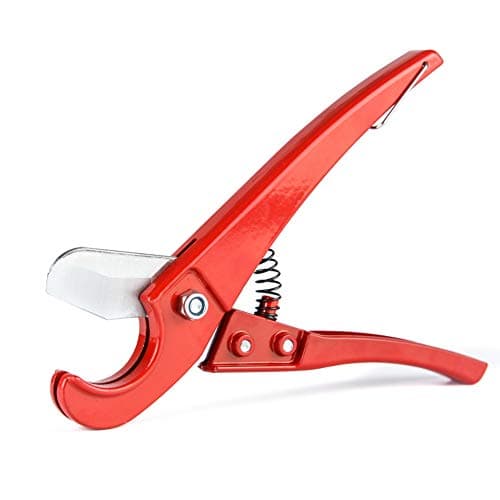 Image of iCrimp PEX Pipe Cutter, Heavy-Duty Ratchet PVC/PPR Tubing Cutter, Max. Cutting Capacity 25mm, Ideal for Plastic Water Pipes and Plumbing Applications