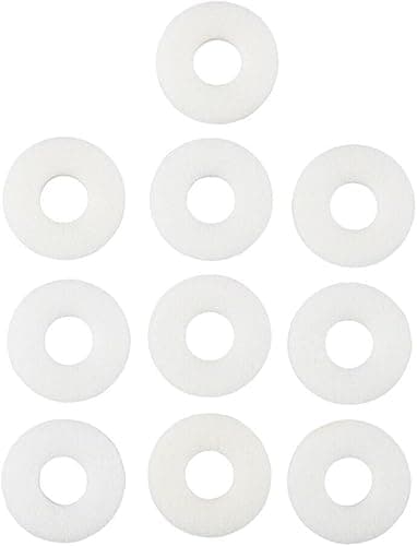 Image of 6pcs Nylon White Penny Washers Plastic Fender Repair Washer Mudguard DIN 9021 (M5X15mm)