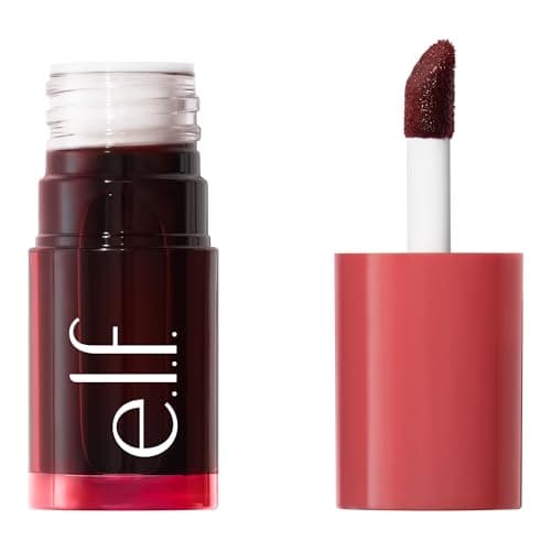 Image of e.l.f. Sheer For It Blush Tint, Multi-Use, Long-Lasting Lip & Cheek Make-up, Creates a Natural Flush Finish, Vegan & Cruelty-Free, Cherry Cola