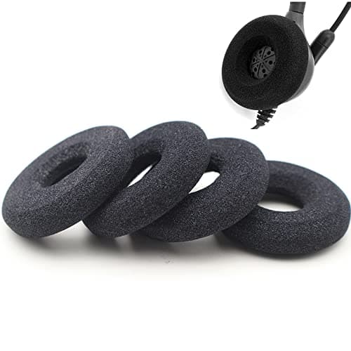 Image of 4 Pack Call Center Headset Earpads Doughnut Foam Ear Pads Cushions for Plantronics Supra Plus Encore and Most Office Telephone Headsets H251 H261 H351 H361