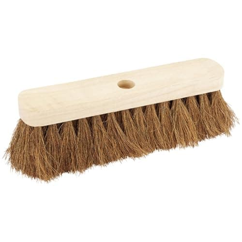 Image of Draper 300mm Gardening Soft Coco Broom Head | Heavy- Duty Garden Clean Hand Tool | Sweeping Brush | Outdoor and Indoor | 43770