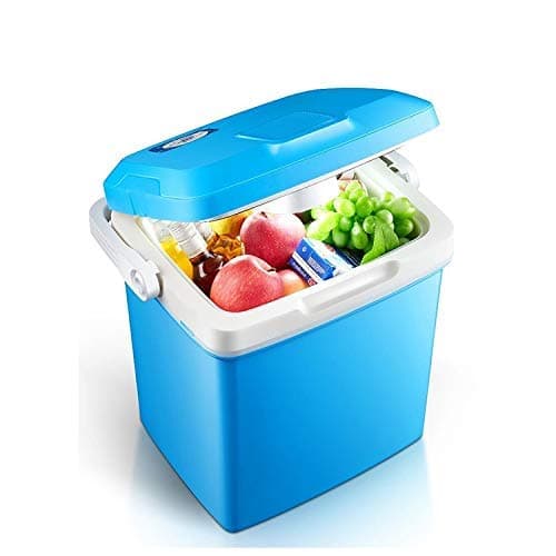Image of LEISURE DIRECT ® 32L LITRE THERMOELECTRIC CAMPING COOL BOX COOLER HOT/COLD 12V AND MAINS FRIDGE