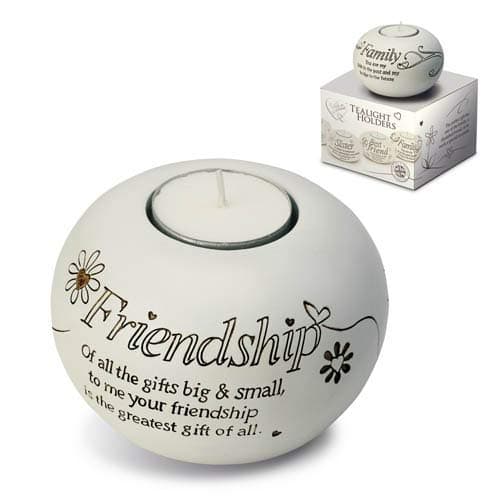 Image of Arora Said with Sentiment Tealight Holder - Friendship