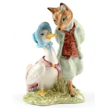 Image of BEATRIX POTTER ROYAL ALBERT- JEMIMA & FOXY WHISKERED GENT P3193 - BNIB - UK