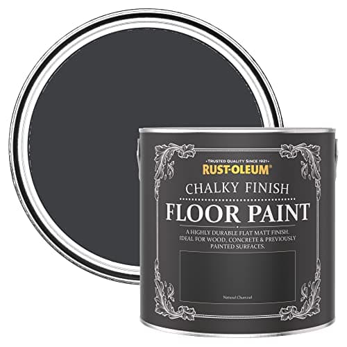 Image of Rust-Oleum Black Scratch Proof Floor Paint in Matt Finish - Natural Charcoal (BLACK) 2.5L