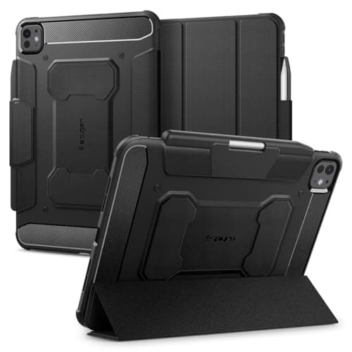 Image of Spigen Rugged Armor Pro Case Compatible with iPad Pro 11 inch Case M5/M4 (2025-2024) - Black