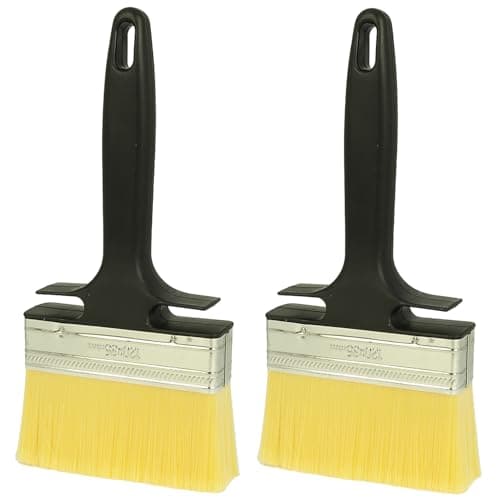 Image of 2pk Wallpaper Paste Brush - 120mm x 35mm, All Purpose Synthetic Bristles, Ideal Paint Brush for Walls, Ceilings and Woodwork DIY, Decorating