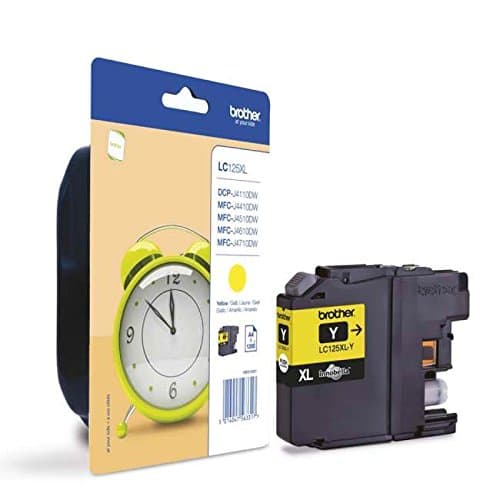Image of Brother LC-125XLY Yellow ink cartridge