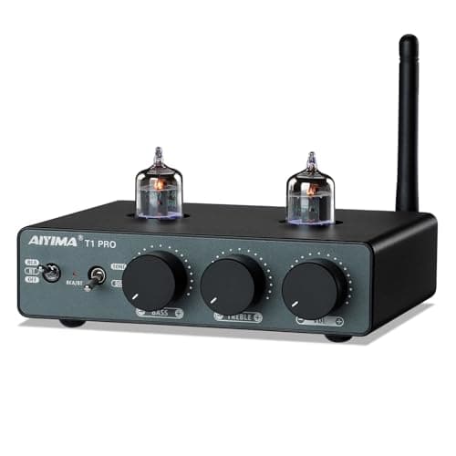 Image of AIYIMA T1PRO Tube Preamp Amplifier Home Audio Preamplifier Mini Vacuum Pre Amp Receiver Bluetooth 5.1 QCC3040 APTX-HD With Bass Treble Tone Controls &12V Trigger Output