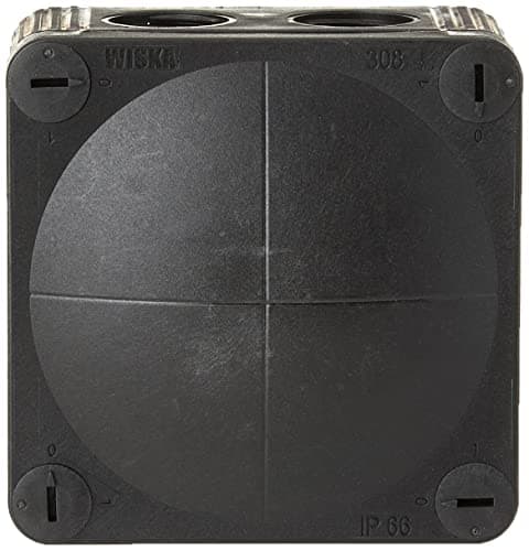 Image of WISKA 308 Combi 85 X 85 X 51MM Outdoor Cameras Junction Box Waterproof IP66 - Black