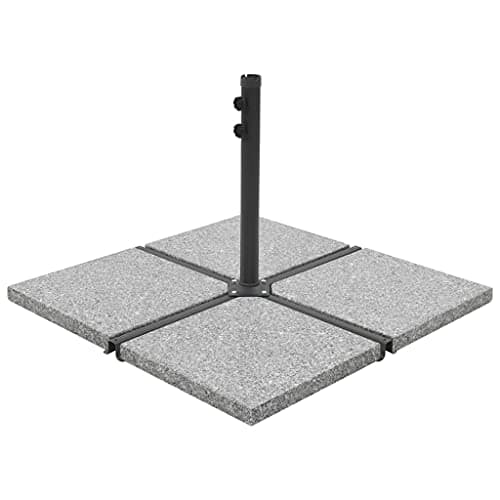 Image of LLEZKBR Umbrella Weight Plates 4 pcs Grey Granite Square 100 kg