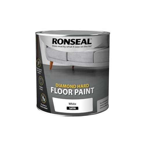Image of Ronseal DHFPWH25L 2.5L Diamond Hard Floor Paint - White