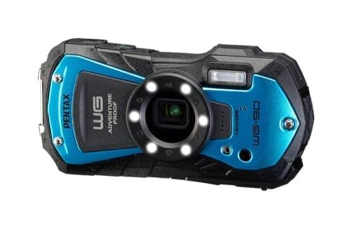 Image of PENTAX WG-90 Blue - Standard-class, waterproof digital compact camera, designed for casual underwater photography to a depth of 14 meters