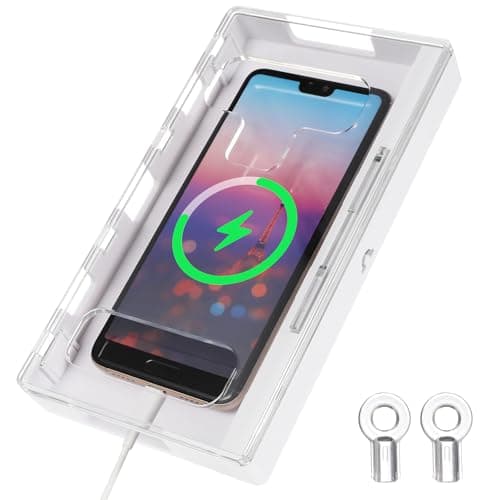 Image of SHINEOFI Cell Phone Lock Box, Portable Phone Locker Case with 2 Keys, Transparent Mobilephone Jail Storage Box for Kids Students Adults Focus, Screen Self-control Timed Locking Container
