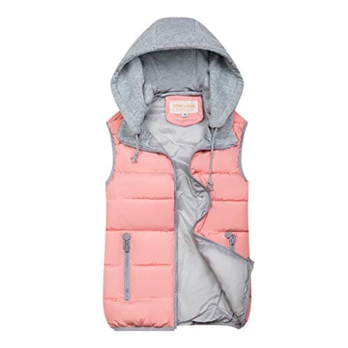Image of winter jackets for women uk jackets for women uk Gilet Jacket for Women UK Full Zipper Sleeveless Coats With Pocket Warm Padded Cropped Jackets Lightweight Collar Lapel Outwear puffer jackets women