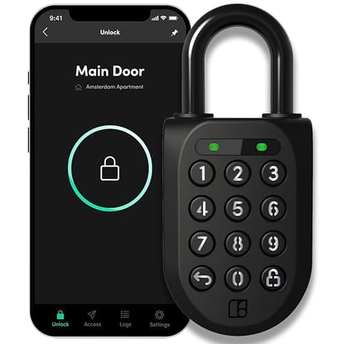 Image of igloohome - Smart Combination Padlock with Code, Heavy Duty Padlock, Digital Lock for Outdoors, Weatherproof, Tamper-Proof, Safe with High Security, Bluetooth Equipped, Works Offline (Padlock 2)