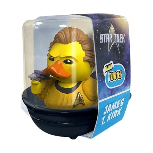 Image of TUBBZ Mini James T. Kirk Collectible Vinyl Rubber Duck Figure - Official Star Trek Merchandise - Sci-Fi TV, Movies & Video Games