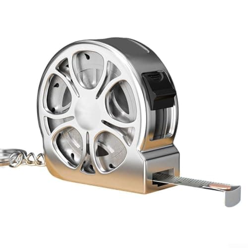 Image of 2 Meter Retractable Stainless Steel Tape Measure with Rust and Water Resistant Electroplated and Lock Mechanism (silver)