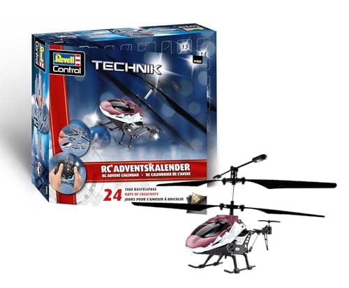 Image of Revell Advent Calendar RC Helicopter I Remote Controlled Helicopter I for Crafts I For Boys, Girls & Adults from 10 Years I Gift for Christmas
