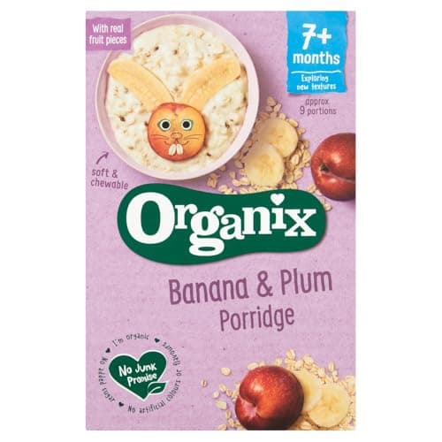 Image of Organix Organic Banana and Plum Porridge, 200g
