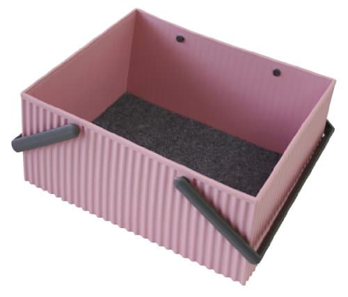 Image of Hachiman Omnioffre Stacking Storage Box Large Rose Pink
