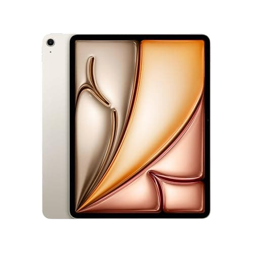 Image of Apple iPad, 2025 with M3 Chip (13-inch, Wi-Fi, 256GB) - Starlight (Renewed)