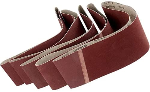 Image of 5 Pack Cloth Sanding Belts Sanding Paper Sanding Belts (75mm x 457mm,80 Grit)