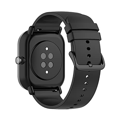 Image of HOMTERN 20mm Width Straps Compatible with AMAZFIT GTS/GTS 2 Mini/GTS 3,BIP U/BIP S/BIP S Lite And GTR 42MM,Flexible Silicone Durable Smartwatch Watch Replacement Bands for Women Man