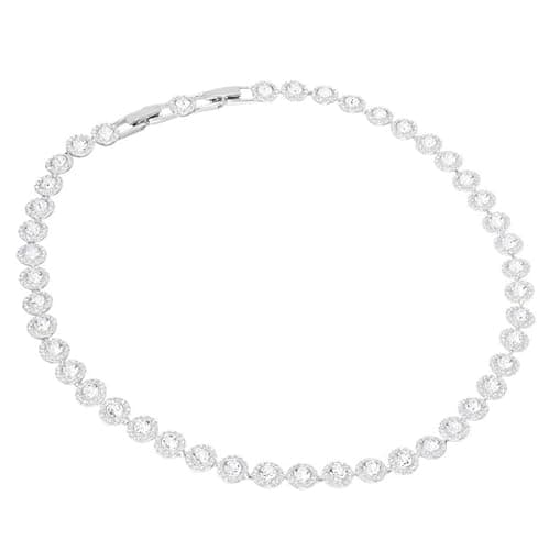 Image of Angelic Necklace - 18K Gold Crystal Necklaces, Bracelet Set White Gold Jewelry Dainty Necklace in Gold, Clear Crystal for Women, Wedding, Party, Wedding, Valentine's Day, Gift