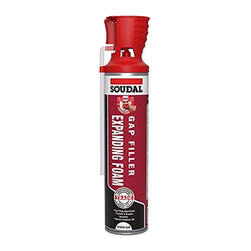 Image of Soudal Genius Gun Gap Filler Expanding Foam 600ml PU Polyurethane Foam Can