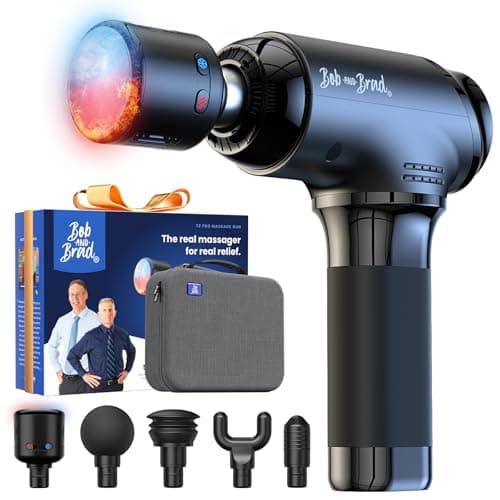 Image of Massage Gun with Heat and Cold, Bob and Brad T2 Pro Massage Gun Deep Tissue 4000mAh Battery, Quiet Percussion Muscle Massager for Home Office Workout, Muscle Pain Relief, Gifts for Men Women