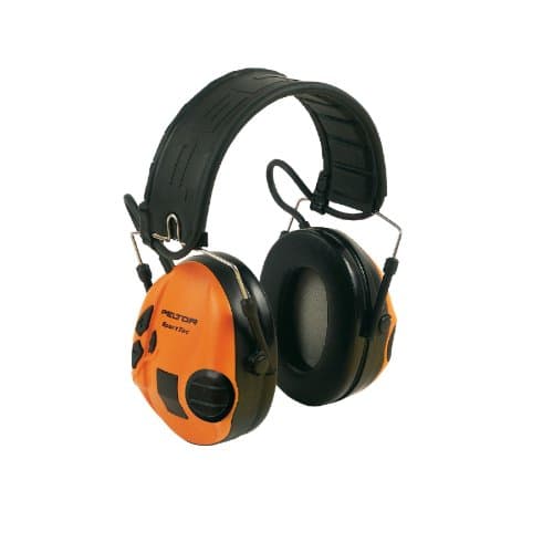 Image of 3M Peltor SportTac Headset – Level Dependent Active Hearing Protection for Shooters, with Impulse Noise Control, 26 dB, Orange/Green