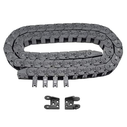Image of Befenybay R18 Internal Size 10X15mm 1Meter Length Black Plastic Flexible Drag Chain Cable Wire Carrier Open Type for 3D Printer and CNC Machines (10mmX15mm-Outside Open)