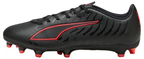 Image of PUMA Unisex Ultra 6 Play Firm Ground/Artifical Ground Football Boots, PUMA Black-PUMA Red, 5 UK