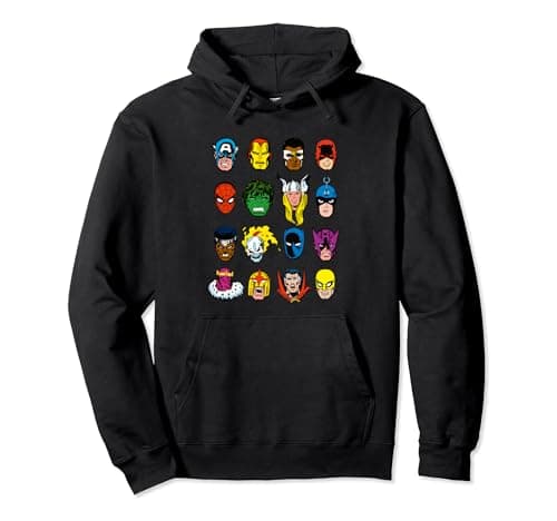 Image of Marvel Comics Marvel Faces Pullover Hoodie
