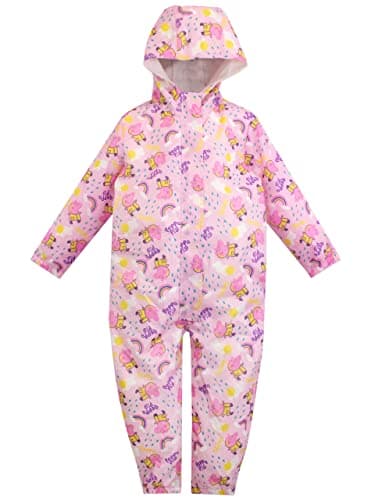 Image of Peppa Pigl Puddle Suit | All in One Waterproof for Kids | Girls Rain Suit | 2-3 Years