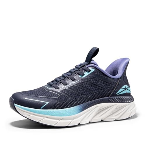 Image of ALLSWIFIT Women's Trainers Slip On Walking Shoes Running Comfortable Tennis Breathable Non Slip Athletic Gym Workout Cross Training Sneakers,Size 8,Blue,SARR034W