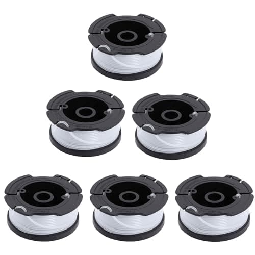 Image of Poweka A6481 trimmer Spool Compatible with Black Decker Reflex Strimmer Spool Line Replace A6485 ST5530-GB GLC3630L20-GB STC1820PC-GB BESTA530-GB BESTA525-GB - Pack of 6