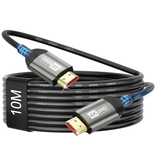 Image of Nersligek 4K HDMI Cable 10M, HDMI 2.0 Cable 60Hz with ARC UHD HDR 3D High Speed 18Gbps Ethernet, Compatible for TV, Blu-Ray, Projector, Laptop, PS4/PS5, PC, Monitor