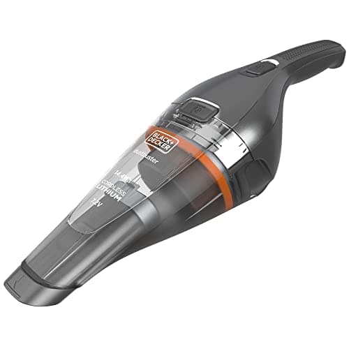Image of Black+Decker NVC220WC-QW NVC220WC Handheld Vacuum Cleaner Wireless 15.5 Airwatt, 385 ml Bowl Capacity, Charging Station, Metallic Grey