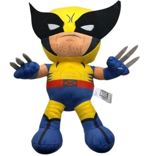 Image of Wolverine & Deadpool Toy 12 Inch Plush Marvel Posing Soft Toy 30cm