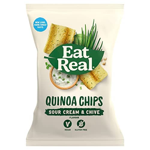 Image of DhaEat Real Quinoa Chips Sour Cream & Chive 10x90g MAS