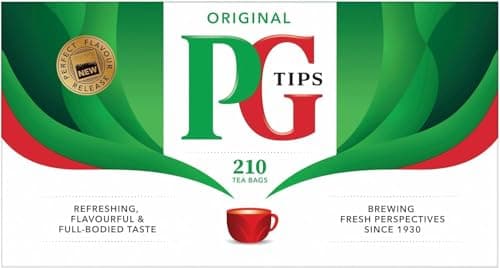 Image of PG Tips Original | Black Tea Bags Bulk | Refreshing, Flavourful & Full-bodied |Ideal for Office Breaks & Catering, Celebrations, Afternoon Tea | 4 x 210 | 840 Plant Based Biodegradable Teabags