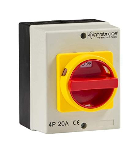 Image of Knightsbridge IN0025 Iolator IP65 20A Rotary Isolator 4P Ac (230V-415V)
