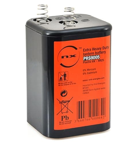 Image of NX - 4R25 6v Carbon Zinc Lantern Battery TORCH/LANTERN/PJ996 6V Battery - : 4R25 ZINC Chloride - Powerful - Long Lasting