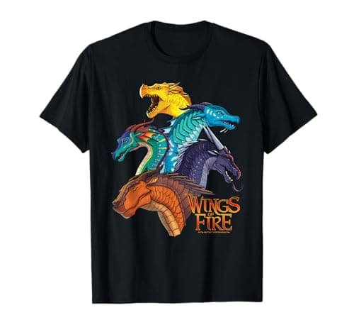 Image of Wings of Fire Dragon Heads T-Shirt