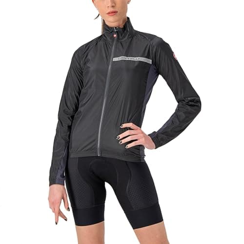 Image of CASTELLI 4521529-085 SQUADRA STRETCH W JACKET Women's Jacket LIGHT BLACK/DARK GRAY S