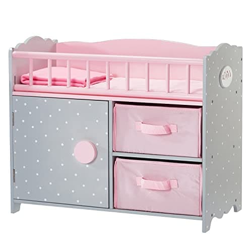 Image of Olivia's Little World Crib, Cabinet & Cubby