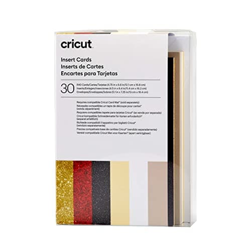 Image of Cricut Glitz and Glam Cards | 12.1 cm x 16.8 cm (R40 Size) | Pack of 30 | For Cricut Mat