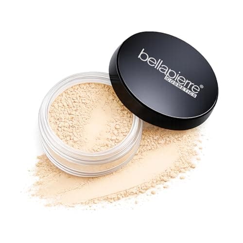 Image of Bellapierre Loose Mineral Foundation SPF 15 – Pure Powder Base, Full Coverage Mineral Makeup, Matte Finishing & Setting, Lightweight, Talc-Free & Paraben-Free – 0.32 oz - Ultra